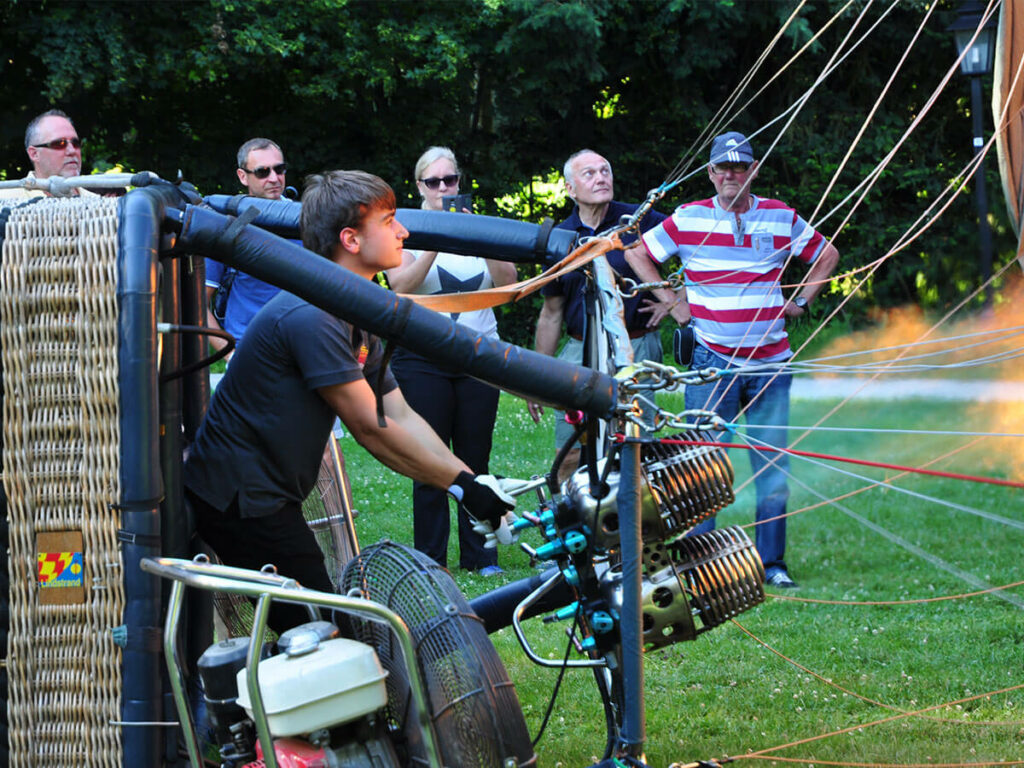 Ballonhafen Start Ballonfahren