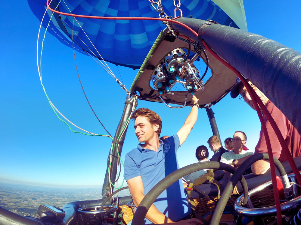 Deutschlands jüngster Heißluftballonpilot: Lukas Wimmer